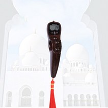 측정공구 SXH5136 대리석 컬러 전자 탈리 카운터 LED 경고음 기도 디지털 Tasbih 비즈 묵주 공장 도매, 04 brown wood