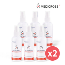 메디크로스 100ml X 6개 살균소독제 간편 휴대용 소독수 친환경, 2set