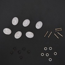 목재기계부품 목공기계 부품 기타 튜닝 페그 액세서리 목재 일렉트릭 클래식 부품 용 머신 헤드 노브 6 개, 01 WHITE