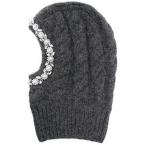 Simone Rocha faux pearl embellished balaclava 시몬로샤 인조 펄 장식 바라클라바 차콜그레이