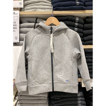 Uniqlo 하이 스트레치 스포츠 지퍼 후드 카디건 아동/소년/소녀 코트 편안하고 통기성