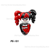 [레고공식] PG8032 배트맨 빌딩 블록 조커 할리 퀸 영화 플라스틱 미니 액션 장난감 피규어 조립 어린이 생일 선물, [02] PG101