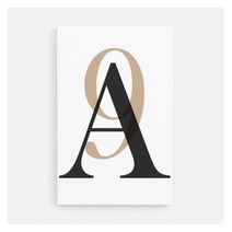 깔끔한인테리어 A 9 타이포 액자 소 개업 발레교습소, 알루미늄액자 (블랙)