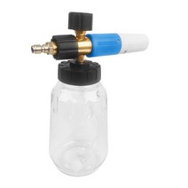 셀프세차폼건 스노우폼 폼랜스 자동차 세탁기 스노우 폼 발생기 랜스 3000-3600psi 전문 조절 가능한 스프, 02 Blue White