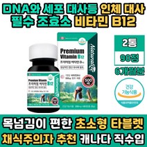 채식주의자 추천 영양제 비타민 비12 B12 메코발라민 2통 6개월분 캐나다 직수입 영양제 식약처인증 건기식