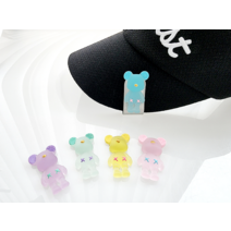 [뽀찌버디나비] 골프볼마커 캔디곰 볼마크 5종 골프필드용품 캐디용품, 1세트 5개