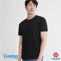 멋지군 코오롱 쿨론 남성 기능성 라운드 반팔 쿨 티셔츠