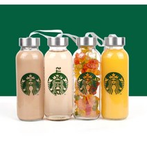 스타벅스 유리 텀블러 보틀 300ml 유리병 사은품 판촉 기념 답례품 회사 선물, 스벅 패키지 A타입