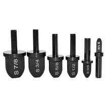 플라스틱 파이프 배관 용접 용접기 범퍼 수리 핫스테이플러 65pcs 에어컨 구리 스웨이징 도구 라운드 핸들 튜브 익스팬더 설치 도구 부품 78 34 58 12 38 14 인치, 6x 삼각형 핸들