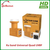 위성 TV 수신기 디지털 접시 용 lnb ku 밴드 트윈 2 출력 lnb, ku 밴드 쿼드 lnb