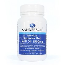 샌더슨 슈페리어 레드 크릴오일 1500mg - 60캡슐, 60개