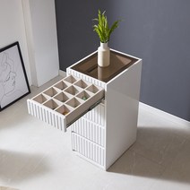 찰스 템바보드 400 4단 틈새 아일랜드 서랍장, 화이트