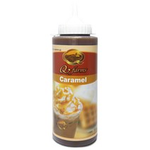 큐팜스 토핑용 카라멜 소스 500g 마끼아또 커피 데코, 상세페이지 참조