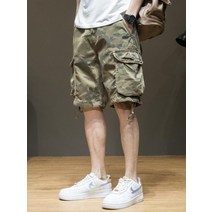 밀리터리반바지 카모플라쥬 카고 남성 빅사이즈 여름 5부 반바지