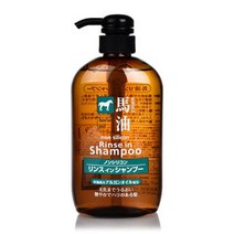 논실리콘 린스 마유 샴푸 약산성 에코 인 천연 헤어 일반샴푸, GC 구마유지 마유 린스 인 샴푸 600ml