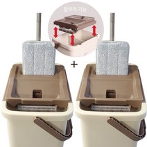 밀지오 노터치 파워슬림 밀대청소기(걸레12장)매직밀대, 밀지오 파워슬림클리너 2set