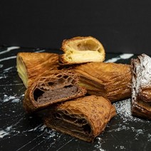 마리네빵공장 초콜릿 크림 페스츄리 냉동 생지 빵납품 에어프라이어 만들기 반죽 수제 120g, 120g x 20개입