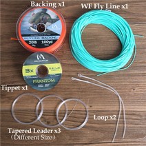 최대 캐치 100FT 중량 전진 플로팅 플라이 낚시 라인 2WT 3WT 4WT 5WT 6WT 7WT 8WT, Teal Kit|WF3F