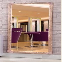 미용실경대 미용 거울 이발소 특별 거울 헤어 살롱 거울 바닥 거울 단면 프레임 화장 거울 매달려 미르, 19.190X67CM