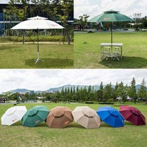 낚시 테라스 정원 비치 야외 우산 파라솔 대형파라솔, 대형 고정파라솔 2.7m_아이보리