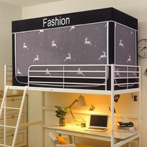 침실 침대 캐노피 다층 침대용 모기장 1.9m X 0.9m, WHITE+190x90x110cm