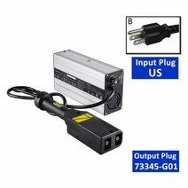 JayCreer 골프 카트 배터리 충전기 36V 5A E-Z-GO TXT, 03 US