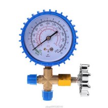 토르 게이지 냉매 에어컨 가스 주입기 220psi 500psi 재충전 압력계 압력계, 푸른