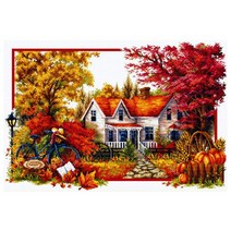 조이십자수 [DOME] 11CT 프린트 십자수 패키지 - (100206)_Autumn comes