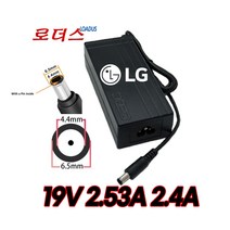 LG LED모니터23MD53D-PZ 27MD53D-PN 27MD53D-PZ 27MA92D-SN 23MA73D-PN 23MA73D-PZ 전용 19V 2.53A 국산로더스어댑터, 1개, 어댑터+3구 원파워코드1.0M