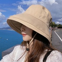 YULsB 데일리 버킷햇 넓은 챙모자 가리개 얼굴 가리는 벙거지 모자