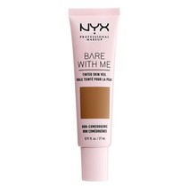 NYX PROFESSIONAL MAKEUP Bare With Me 틴트 스킨 베일 경량 BB 크림 - 딥 모카 222140, 07 CINNAMON MAHOGANY