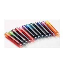 아띠에 만년필 카트리치 잉크(10개입포장) 13색 3.4mm & 2.6mm, 진하오 2.6mm 블루(10개)