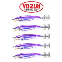 요즈리 2023 NEW 3D 레이저 에기 쭈꾸미 갑오징어 S PU 퍼플 5P, 5개