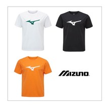 [당일발송] 미즈노 POLY BIG LOGO SHORT SLEEVE 화이트 블랙 오렌지 러닝 반팔 운동복