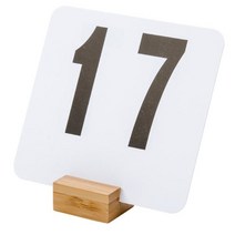 호텔 연회장 나무 예약석 홀더 1개, 상세페이지 참조