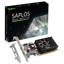 SAPLOS 라데온 HD 6570 그래픽 카드 듀얼 HDMI 1G GDDR3 64비트 비디오 카드 PC 로우 프로파일 컴퓨터 GPU PCI 익스프레스 x 16 60W 저전력 플러그