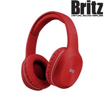 무료 브리츠 W800BT QPLUS 헤드폰 유무선겸용 레드