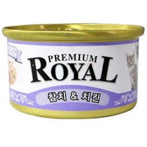 펫스토리 프리미엄 로얄 고양이캔, 참치 + 치킨, 12개