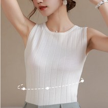 DADADA 여성민소매 골지니트 여성나시1P