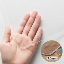 DsdMat 방수 투명 테이블매트 방열 소프트 글라스 유리대용 PVC 매트, 60×100cm, 두께3mm