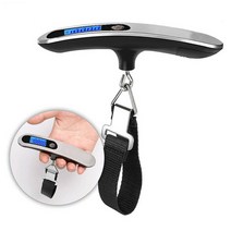 휴대용 50kg 10g 디지털 규모 전자 수하물 가방 규모 무게 균형 여행 손 steelyard scale with belt, 없음