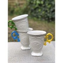 [셀레티] 아이웨어 머그컵 1P Seletti I-Wares Mug (옐로우/핑크/블루/그린/오렌지/골드 색상선택) 영국직배송, 그린, 1개