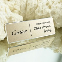 신주부식 금속명찰제작 엣지 호텔 병원 자석 명찰, 선택07.금속_골드프레임_내경66x16mm, 옷핀