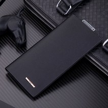 SHABIA 남자 카드 장지갑 LLLA, 블랙골드