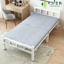 좁은방침대 원룸 기숙사 철제 오피스 싱글 침대 화이트 너비 90cm, (길이 연장) 폭 90cm 전체 길이 2m 블랙 실버