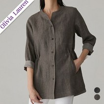 [올리비아로렌] 배색스티치 라인 셔츠형 자켓__VOCFUXM3331