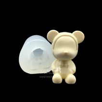 몰드비 후드 베어브릭 실리콘 수제 몰드, 단품