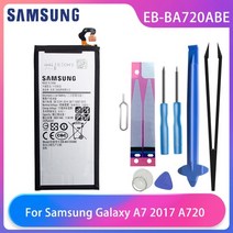 핸드폰 배터리 교체 원래 삼성 갤럭시 a5 2017 a520 a520f a7 2017 a720 sm-a720 a720f a3 2017 a320 a320y a320fl 전화