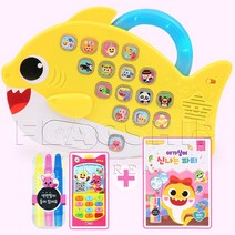 핑크퐁 멜로디패드 [풀세트] 멜로디패드 + 가사집 + 스티커북 + 색칠북 + 색연필 사운드북 워크북 아기상어 장난감 멜로디북 한글 가방 동요 음악 노래 버스