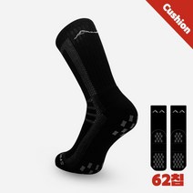 위풋 더블 논슬립 아웃도어 크루 삭스 스포츠양말, 블랙